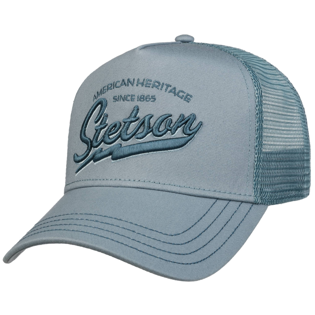 blaue trucker cap