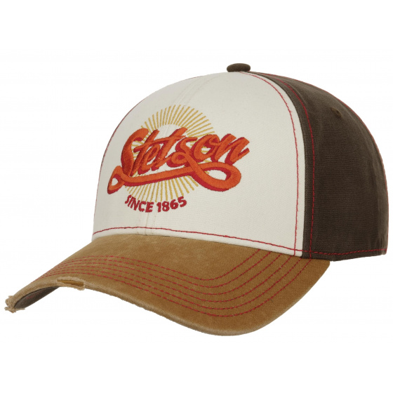 Stetson Woods Cotton Baseball Cap Brown
