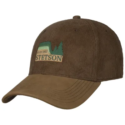 Casquette Baseball Woods Coton Marron - Stetson n  Reference : 20977| Chapellerie Traclet