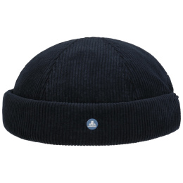 Navy Cotton Corduroy Docker Cap - Traclet