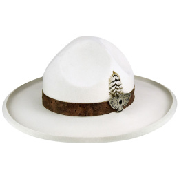 Scout Echo White Felt Hat - Bailey