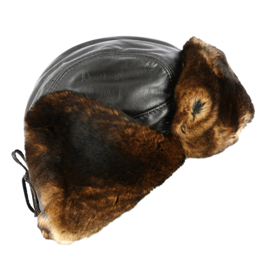 Chapka Ingo lapin Cuir - Gena