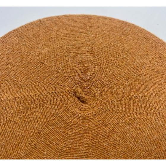 Summer Beret Cotton Silk & Linen Corn Yellow - Le Béret Français