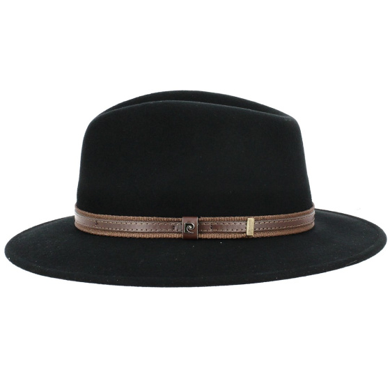 Chapeau Traveller Riviera Feutre Laine noir - Pierre Cardin