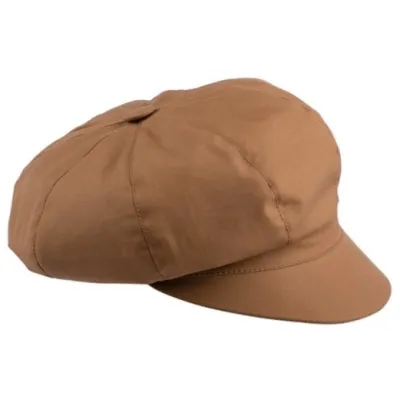 Waterproof Clarisse Newsboy Cap in Hazelnut - Traclet   Reference: 21016| Traclet Hat Shop