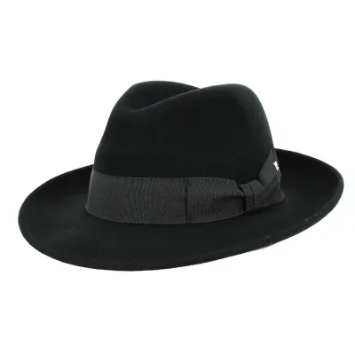 Chapeau fedora feutre laine Pierre Cardin