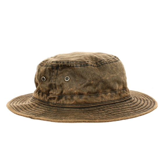 Vintage swan cotton bucket hat