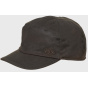 Brown Waxed Cotton Miko Cap with Ear Flaps
