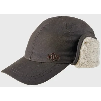 Casquette Cache-Oreilles Coton Huilé Marron - Mjm