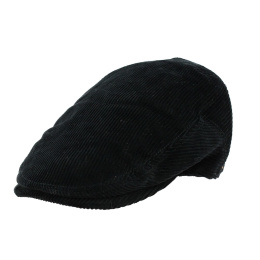 Black Velvet Justin Flat Cap - Traclet