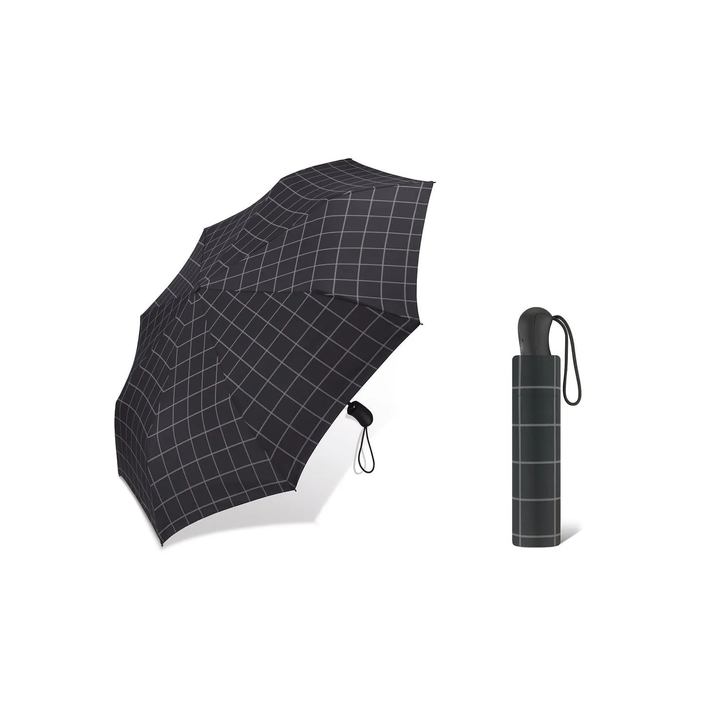 Parapluie Gents check Automatique Noir - Esprit