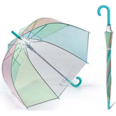 Transparent Dome Umbrella Multicolor Curved Blue - Esprit  Reference: 21057 Chapellerie Traclet
