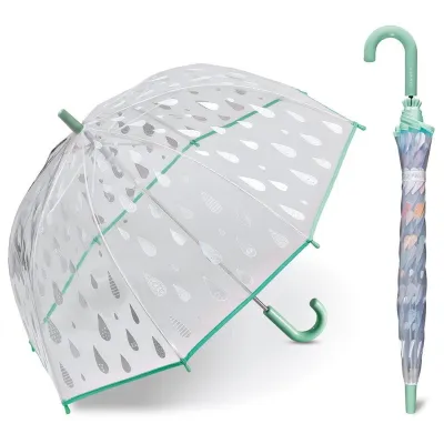 Parapluie Enfant Cloche Transparent Gouttes hydro réactives - Esprit