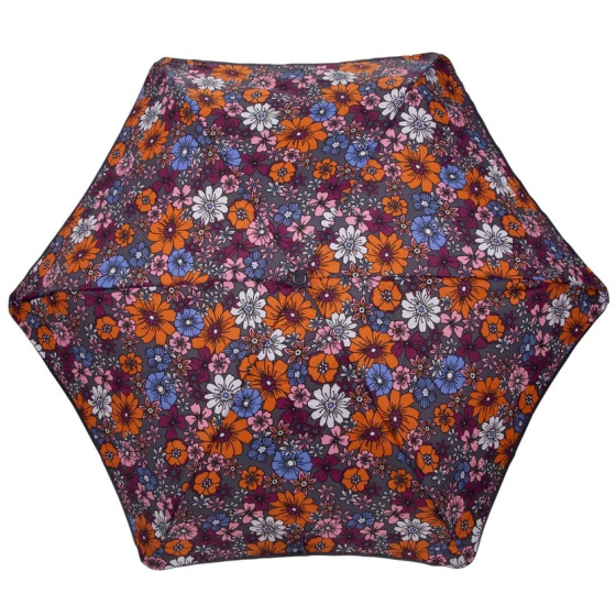 X-TRA Strong Automatic Mini Umbrella Seventies Flowers - Isotoner
