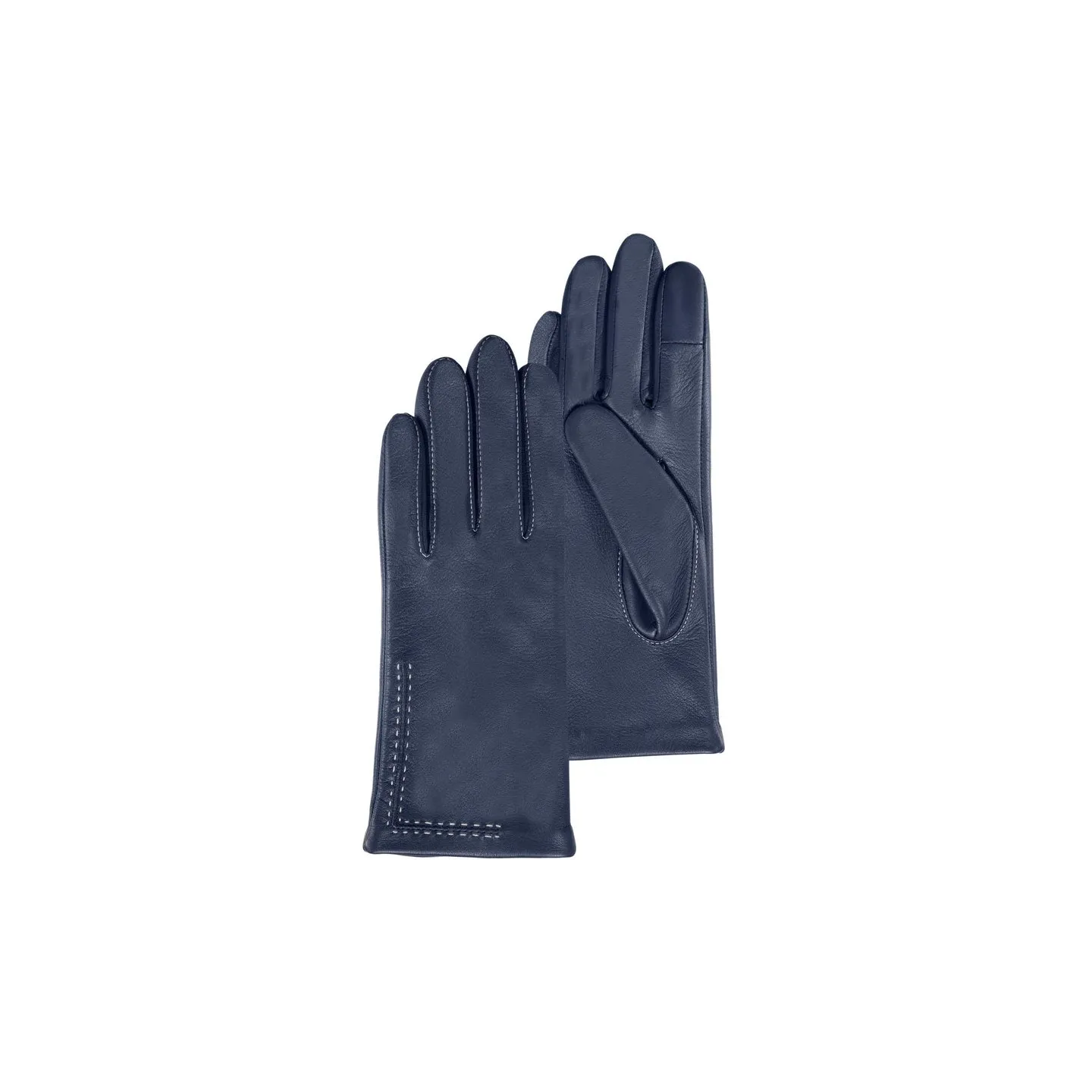 Women's Leather Touch Screen Gloves with Micro Fur Lining Black - Isotoner Reference: 21084| Traclet Hat Shop