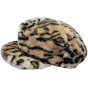 Gypso Newsboy Cap with Leopard Faux Fur - Barts
