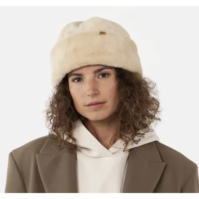 Cherrybush Beige Faux Fur Beanie - Barts Reference: 21094| Chapellerie Traclet