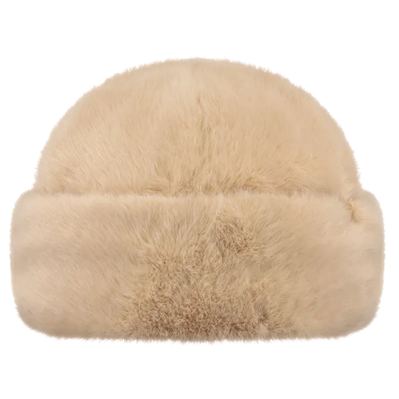 Cherrybush Beige Faux Fur Beanie - Barts