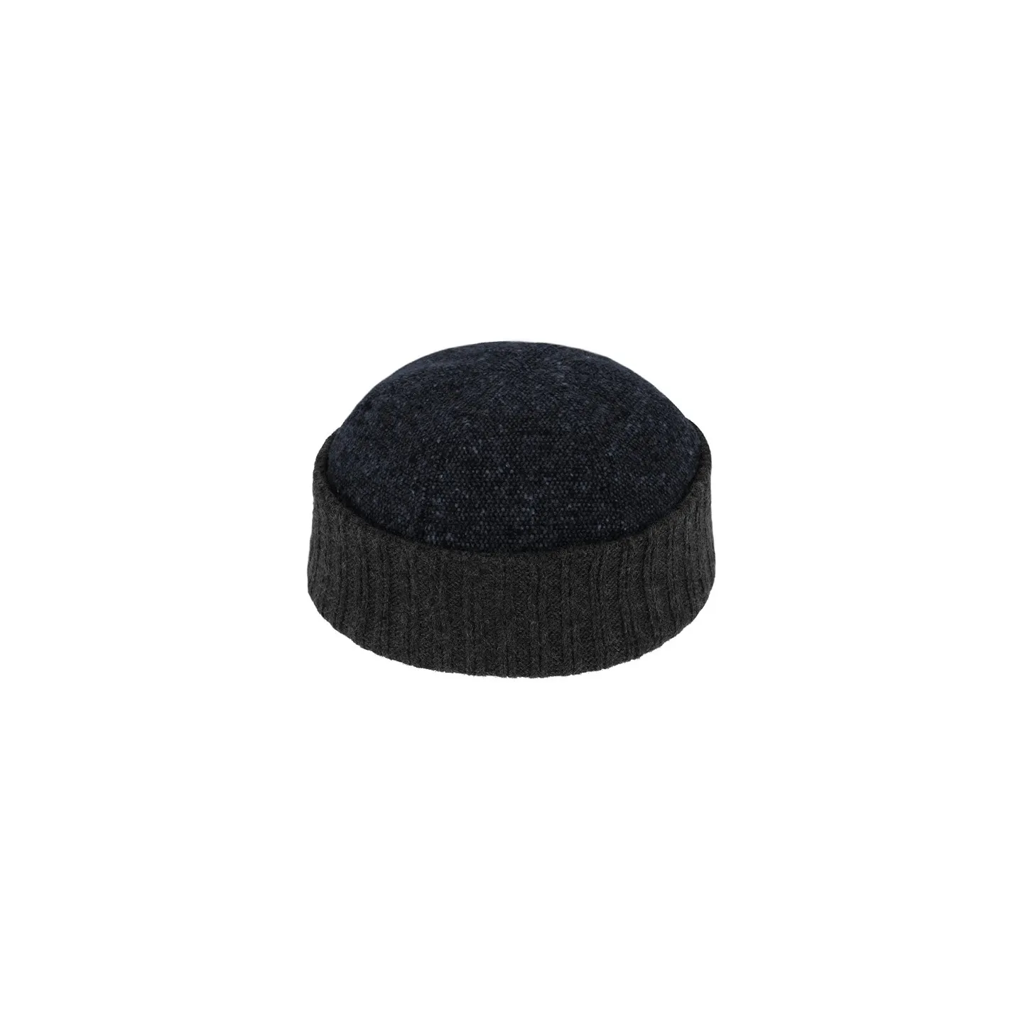 Baia Blue Wool Docker Beanie with Cuff - Traclet Reference: 21100| Traclet Hat Shop