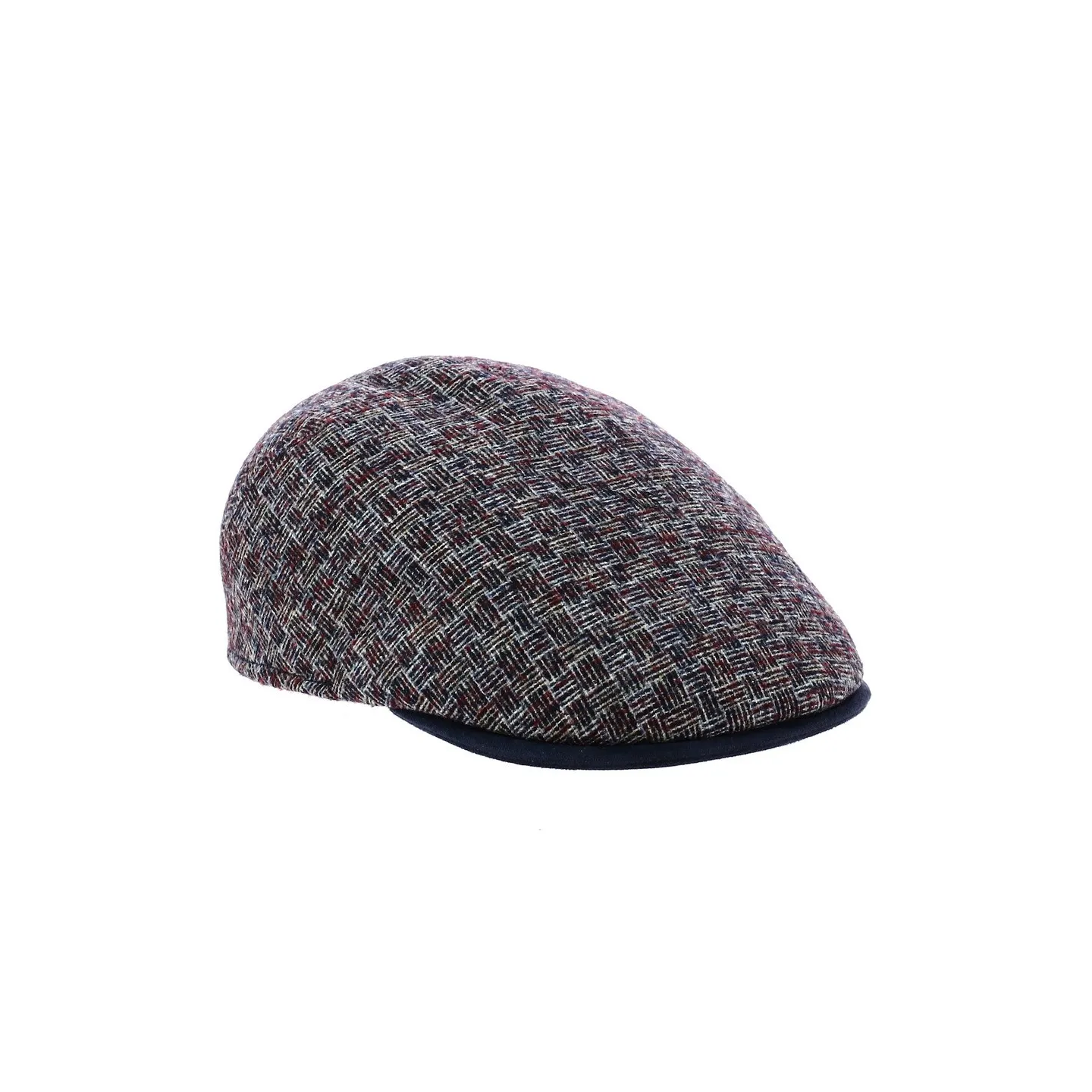 Casquette Plate Milano à carreaux rayés - Traclet