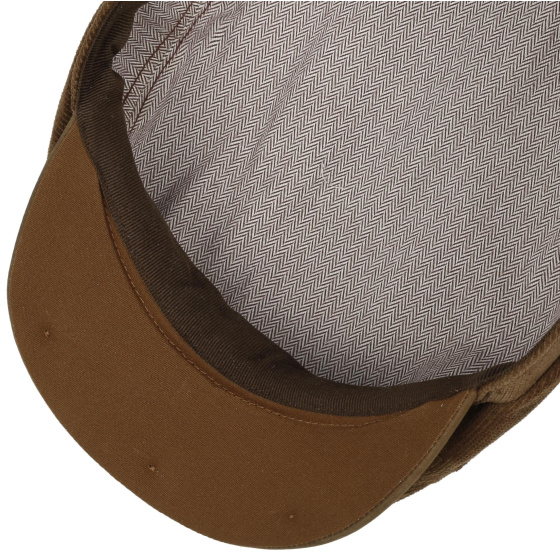 Brown Cotton Brooklin Cap - Stetson