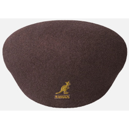 504 Flat Cap Tobacco Wool - Kangol
