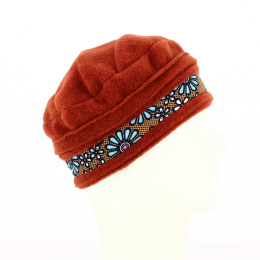 Orange Wax Polar Fleece Beanie