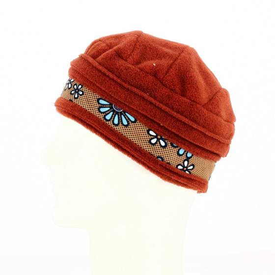 Orange Wax Polar Beanie