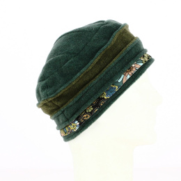 Déva green polar fleece beanie