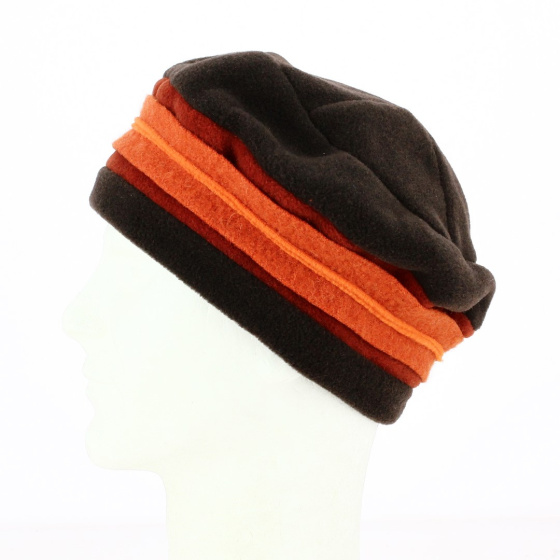 Bonnet Polaire Cruz Orange & Marron