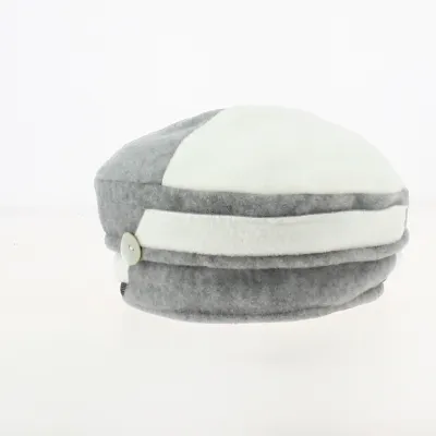 Grey and White Asia Fleece Beanie - Traclet - ref 21178