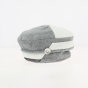 Grey and White Asia Fleece Beanie