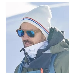 Vintage Ivory Long France Beanie - Le Drapo