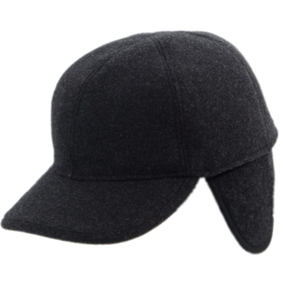Casquette Baseball Laine Anthracite - Traclet Casquette Baseball Laine Anthracite - Traclet