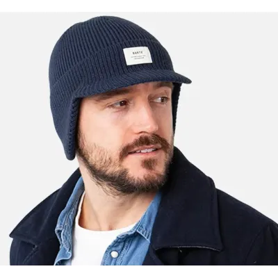 Coedy Navy Ear-Flap Cap Beanie - Barts Reference: 21194| Traclet Hat Shop