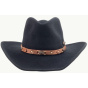 Black Western Bandit Hat - Scippis