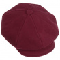 Burgundy Romance Newsboy Cap with ear cover