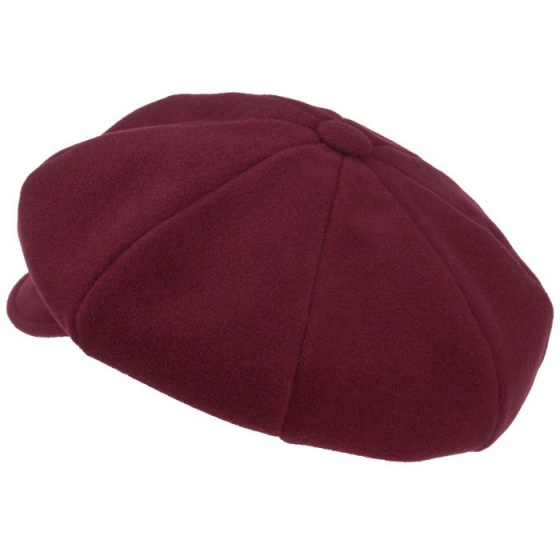 Casquette Gavroche Romance cache oreille Bordeaux
