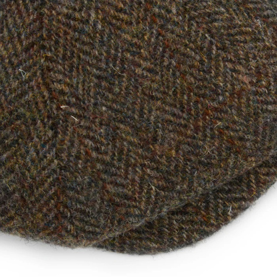 HARRIS Tweed BROWN 8-panel Cap Christys'London