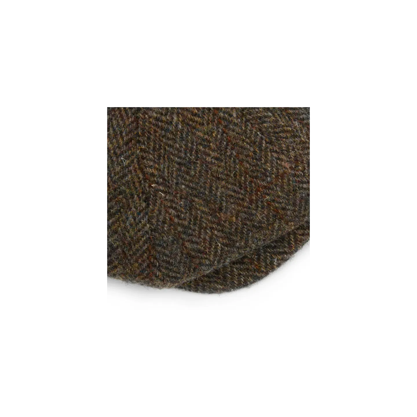 Casquette HARRIS Tweed MARRON 8 côtes Christys'London - ref 21237