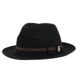 ARUNDEL Black wool felt hat - Christys'London