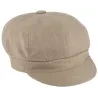 Luana Beige Newsboy Cap - Traclet Reference: 21250| Chapellerie Traclet
