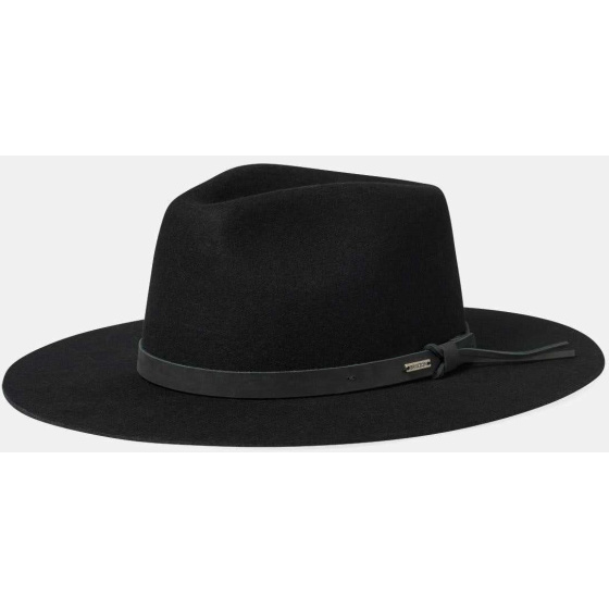 Chapeau Fedora Hawkins Feutre Noir - Brixton