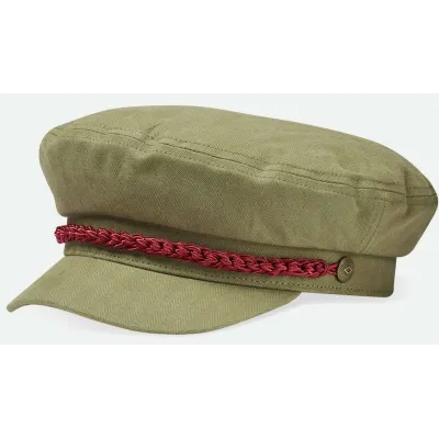 Casquette Marin Fiddler Olive Coton - Brixton  réf 213321 chapellerie traclet