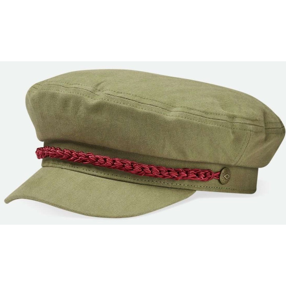 Olive Cotton Fiddler Sailor Cap - Brixton