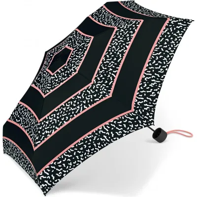 Mini Umbrella Coral stripe black - Esprit. Reference: 21337 | Traclet Hat Shop