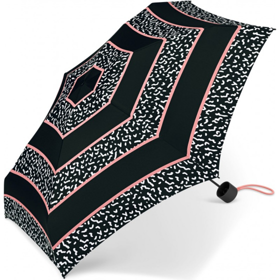 Mini Parapluie Corail stripe noir - Esprit