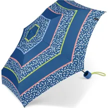 Blue/Coral/Green Mini Umbrella - Esprit. Reference: 21338 | Chapellerie Traclet
