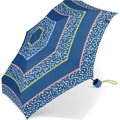 Mini Parapluie Bleu/Corail/Vert  - Esprit