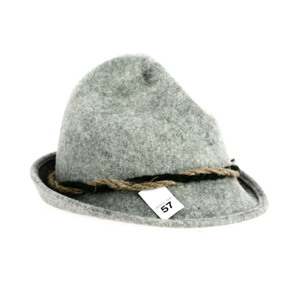 BAZI Heather Gray Tyrolean Hat - Dreispitz Hat